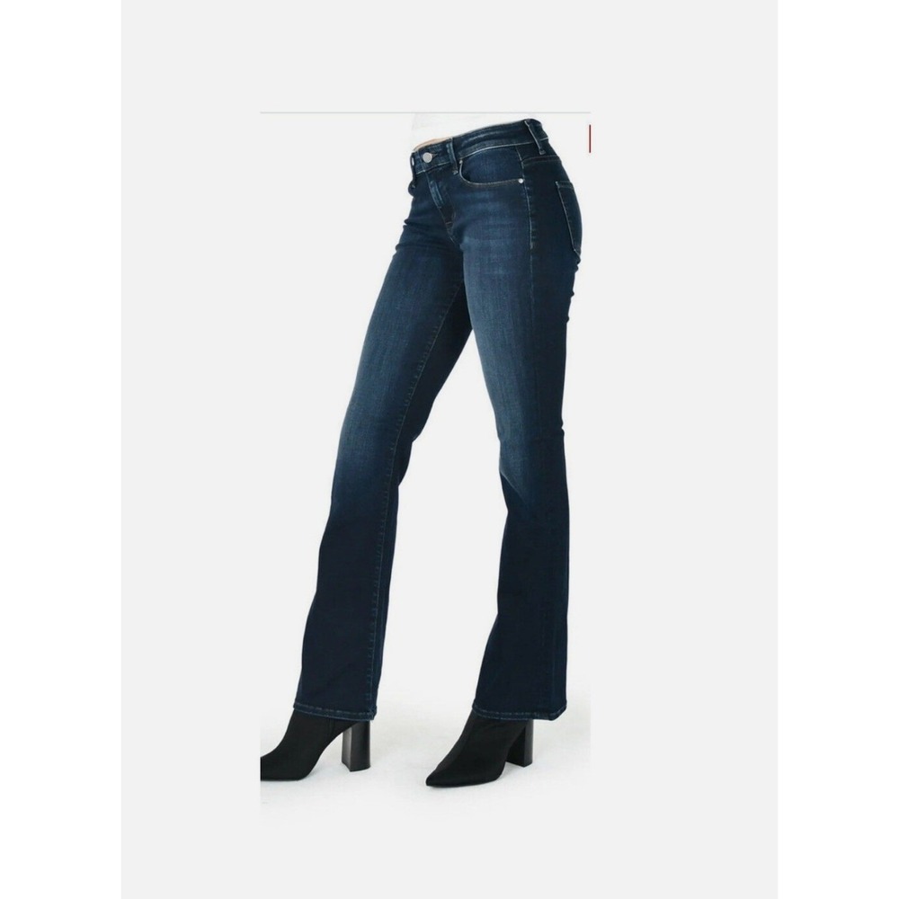Fidelity Denim Bootcut Jeans Womens‎ 27 Dark Blue Excellent Mid Rise Indigo